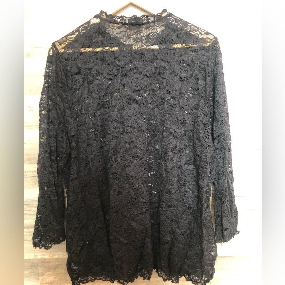 Torrid Black Lace Tunic or Cover Up Size 3X - Picture 3 of 9